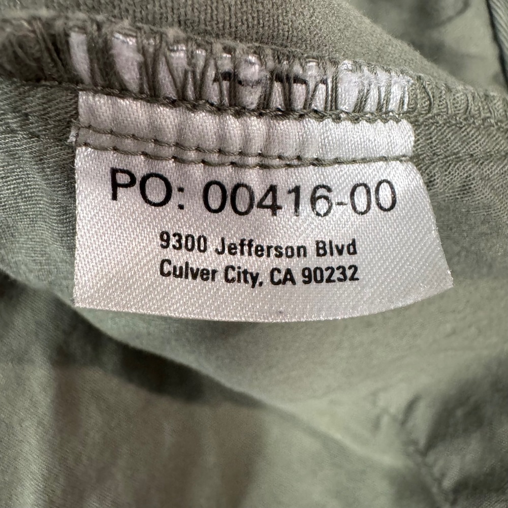 Outerknown SEA Legs Pants Mens 34 Olive Green Organic Cotton Slim Fit Chino - Picture 4 of 8